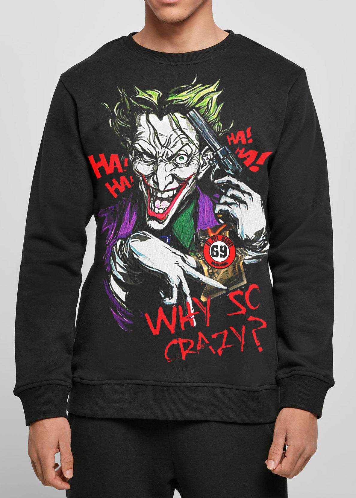DPM 69 Men's sweatshirt design  Jokers Poker