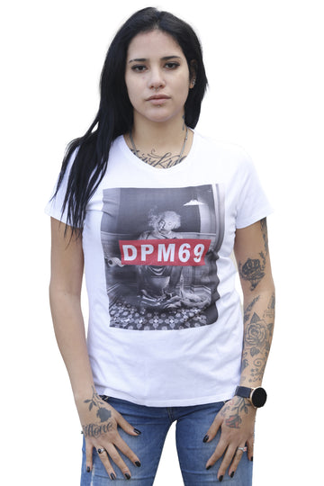 DPM69 T-shirt da donna disegno fatto a mano in italia PABLO ESCOBAR