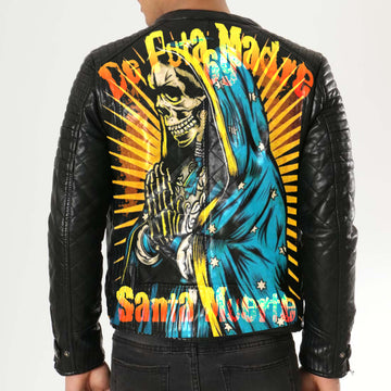 DPM69 leather bombers with Santa Muerte Limited Edition