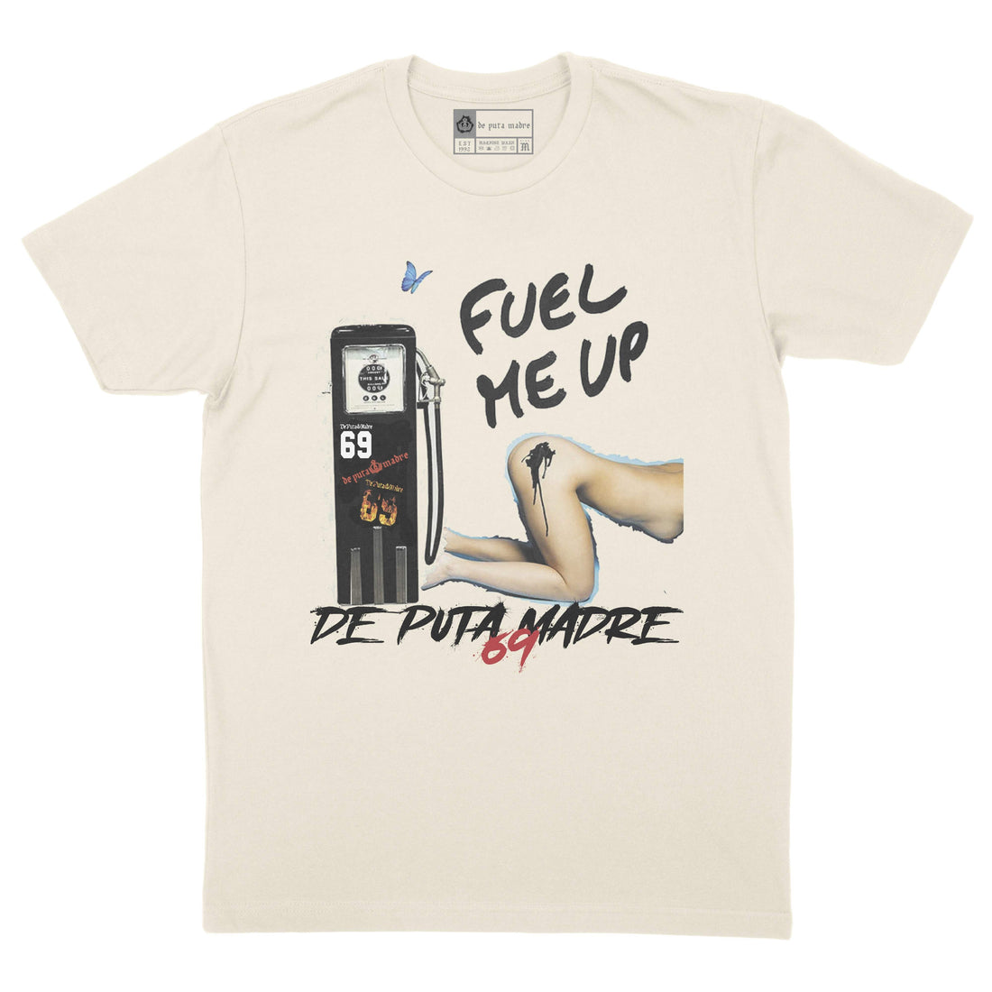 Design della T-shirt da uomo DPM 69 Fuel me up