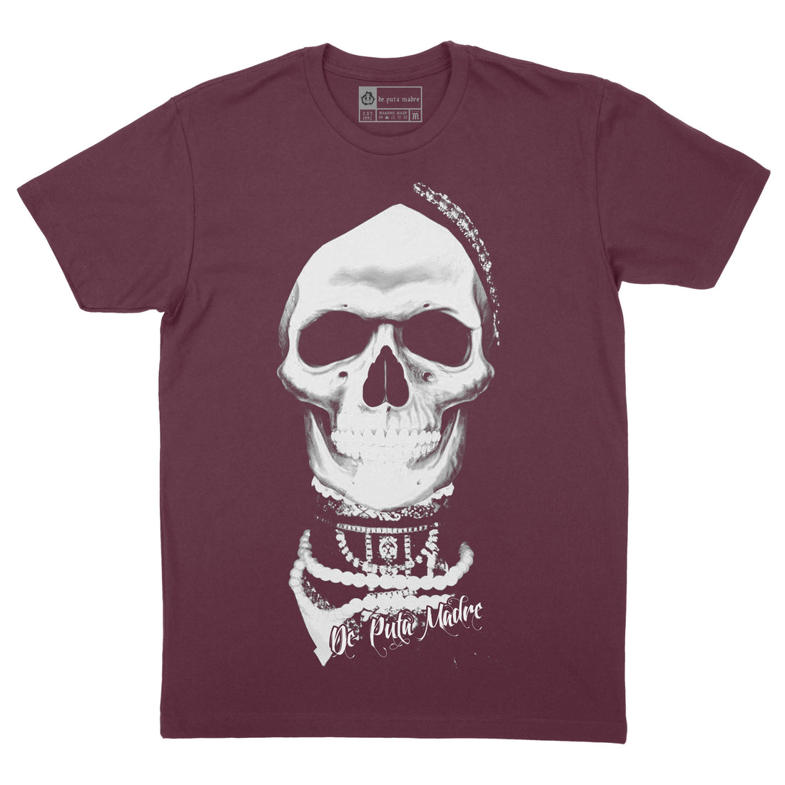 T-shirt da uomo DPM 69 design Santa Muerte mesicana
