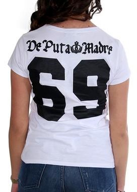 DPM69 Damen T-Shirt die 69er Legende weiß