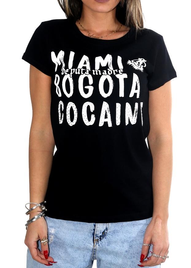 DPM69 Damen T-Shirt Miami Bogota Kokain