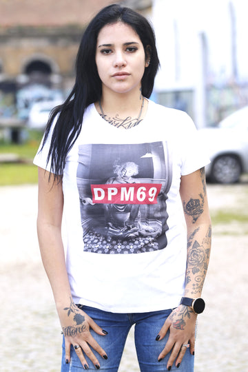 DPM69 T-shirt da donna disegno fatto a mano in italia PABLO ESCOBAR