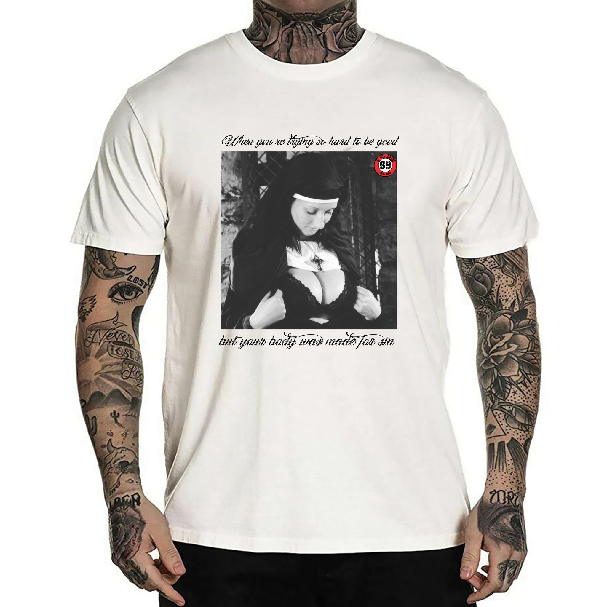 DPM69 T-shirt da uomo Design fatto a mano Made for sin