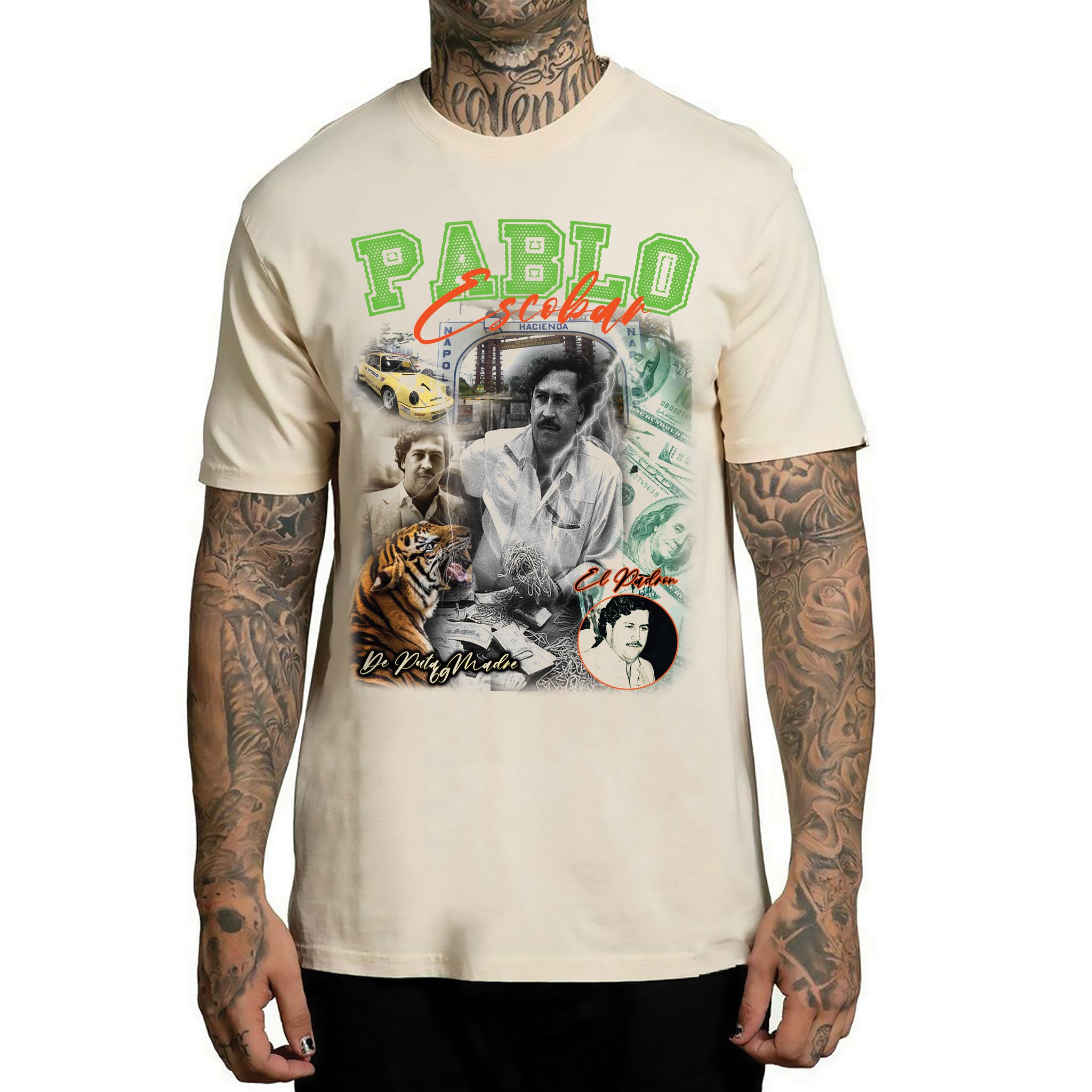DPM69 T-Shirt Fatto a mano in Italia Pablo Escobar El Padron
