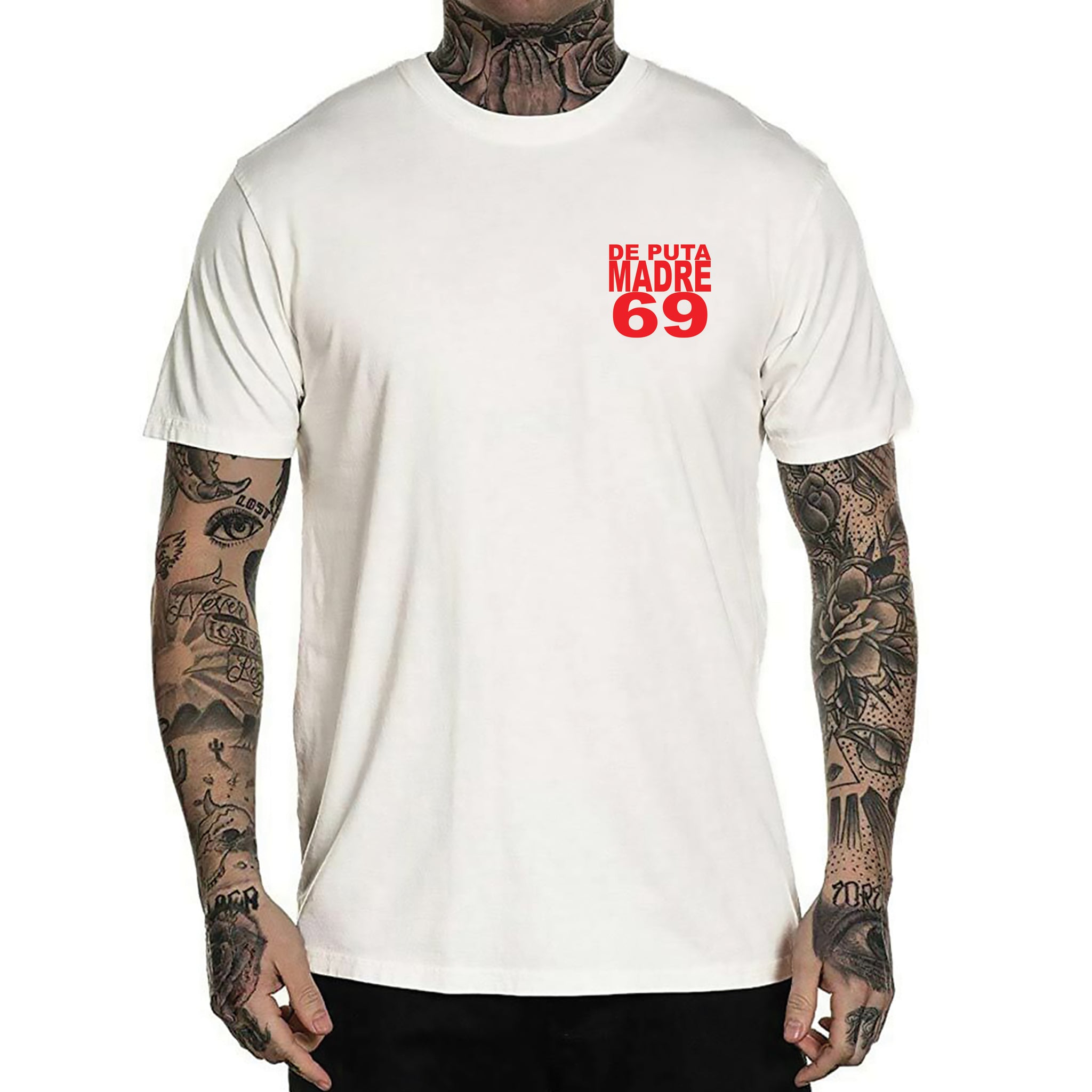 DPM69 T-shirt da uomo realizzata a mano Black Line