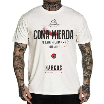 DPM 69 MEN'S T-Shirt design  Como M**erda Narcos creme