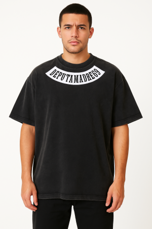 Own The Street With This Bold Oversized Black T-Shirt From De Puta Madre 69 (3)
